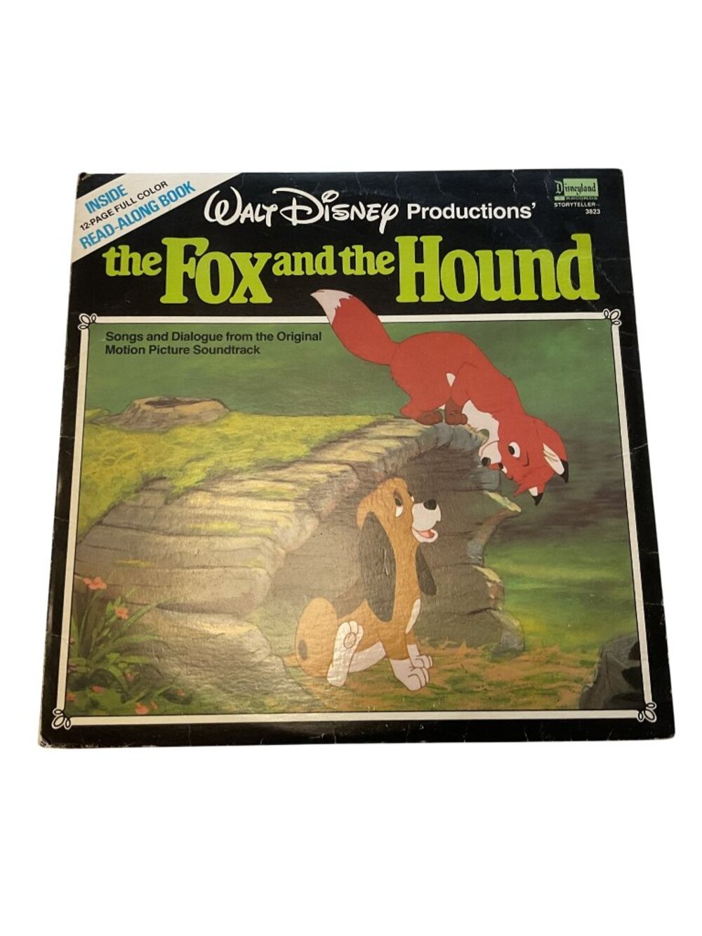 Walt Disney The Fox And The Hound Vinyl Record W/ book 1981 Disneyland Storytell